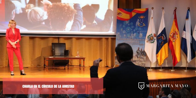 Charla en el círculo de la amistada, Margarita Mayo